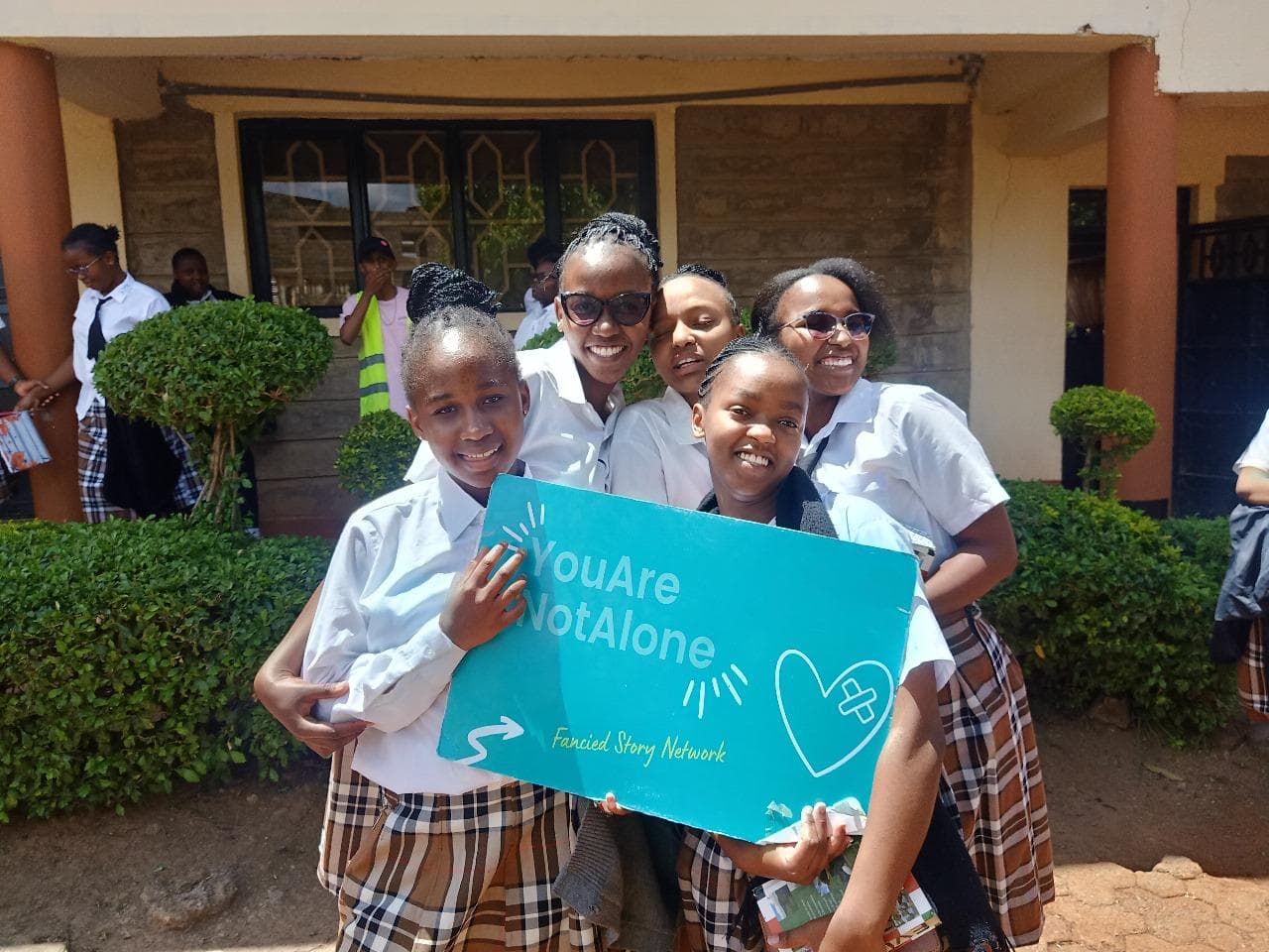 You Are Not Alone Campaign during secondary school visit at Stepping Stones Secondary School